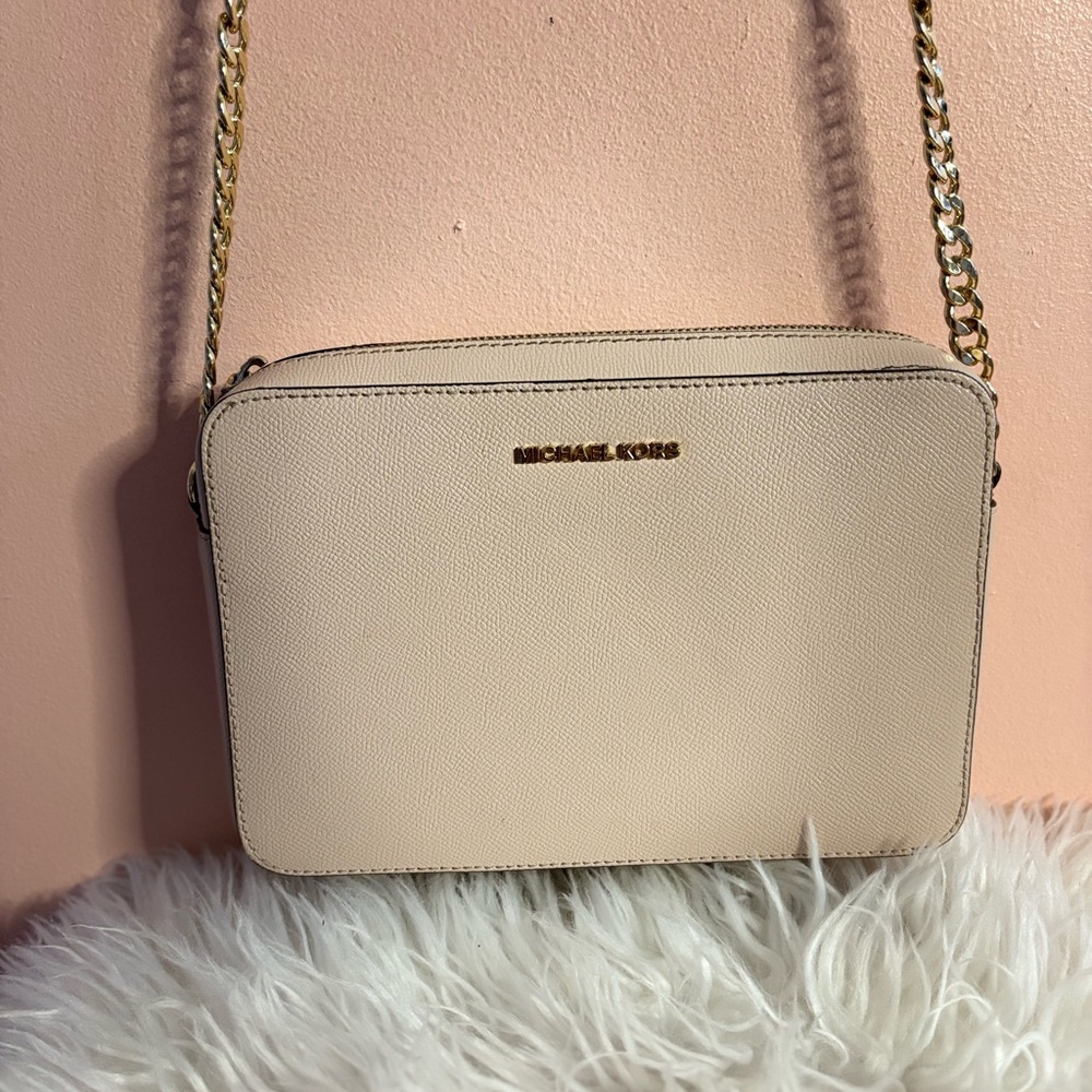 Michael Kors Cream Crossbody Bag